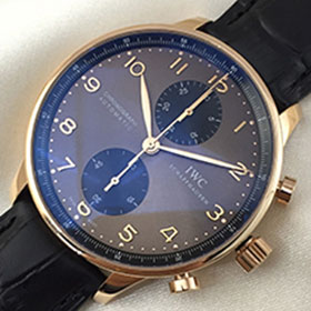 IWCコピー ポルトギーゼ・ クロノグラフ 371482 Gold&Brown　v2 バージョン 7750B-2 ムーブメント搭載!